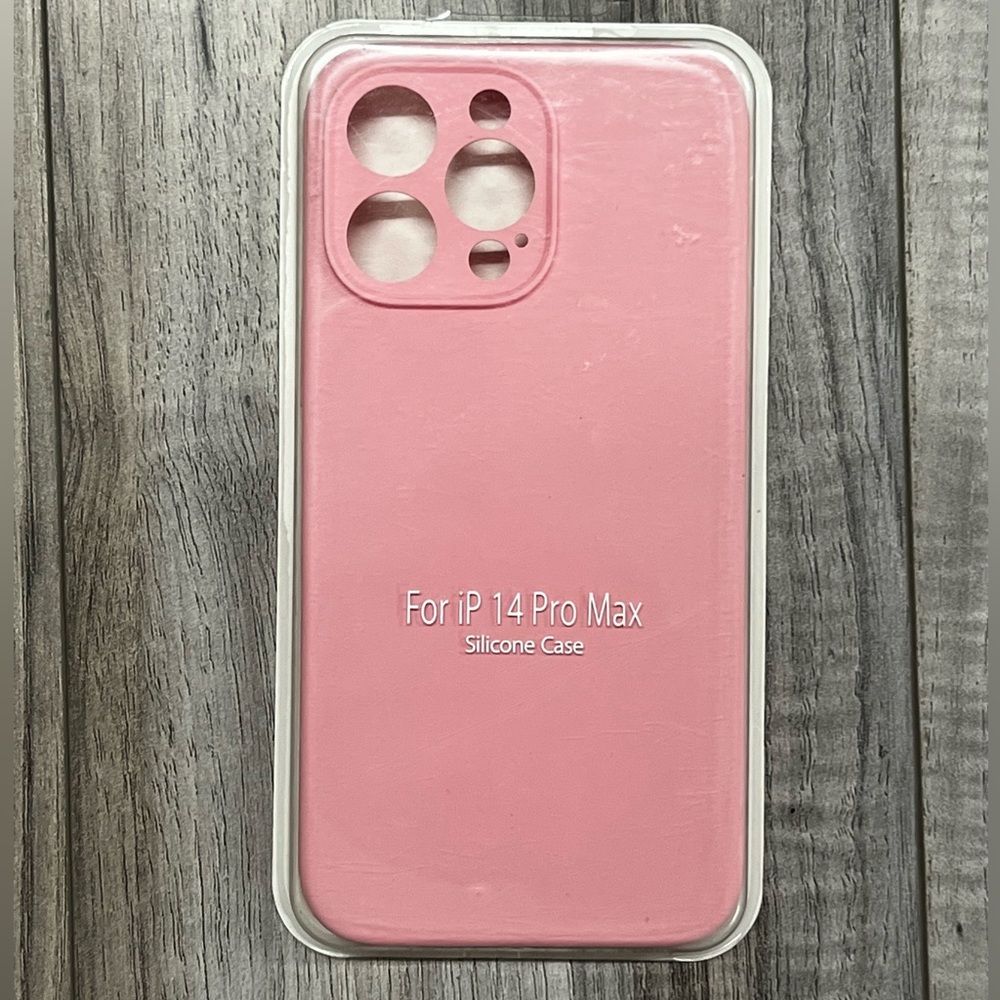Pink IPhone 14 Pro Max silicone phone case, NWOT